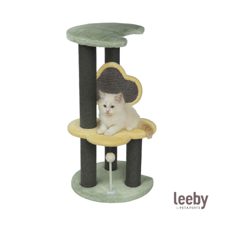 Leeby Karlo torre rascador con juguete para gatitos, , large indicador imagen numero 2