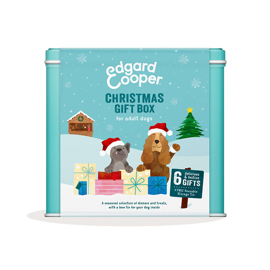 1 ud. Edgard & Cooper Kit de Navidad con comida, contenedor y pajarita para perros, , large indicador imagen numero 6