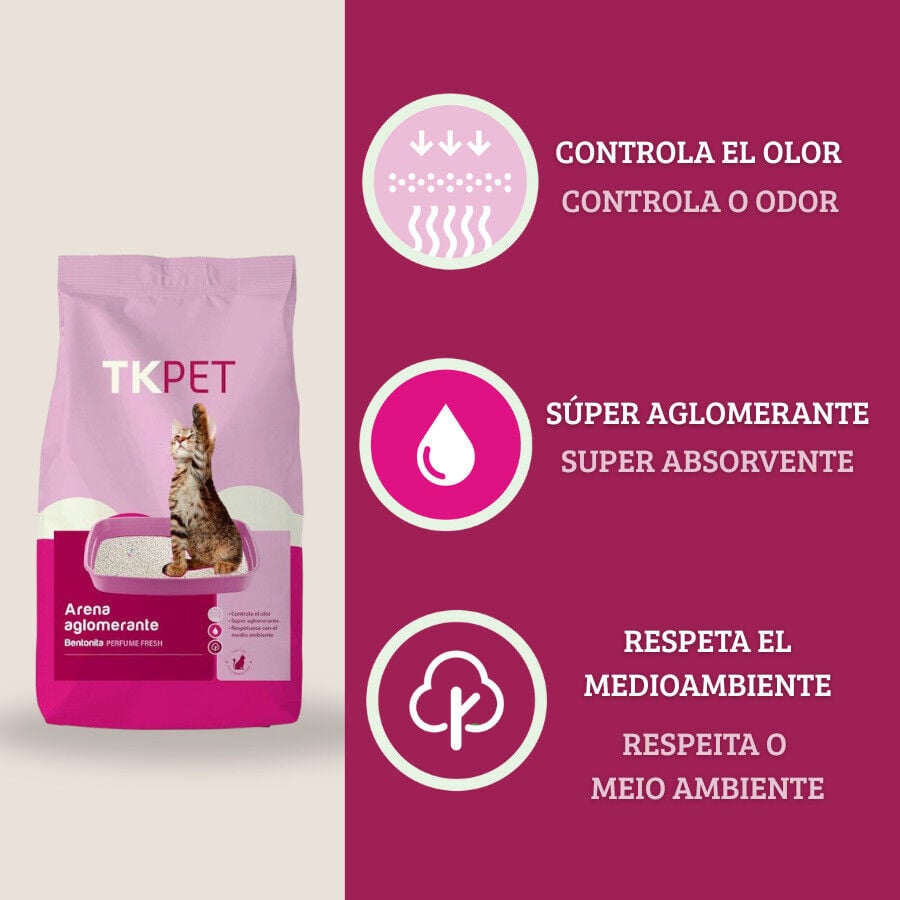 10 L TK-Pet Arena Aglomerante Fresh para gatos, , large indicador imagen numero 3