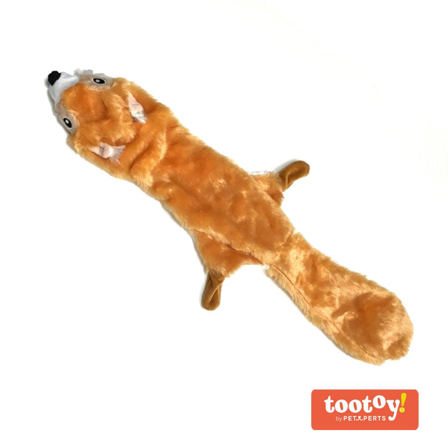 Tootoy! Comfort Skinny Squirrel Cuddler peluche con sonido crujiente para perros, , large indicador imagen numero 1
