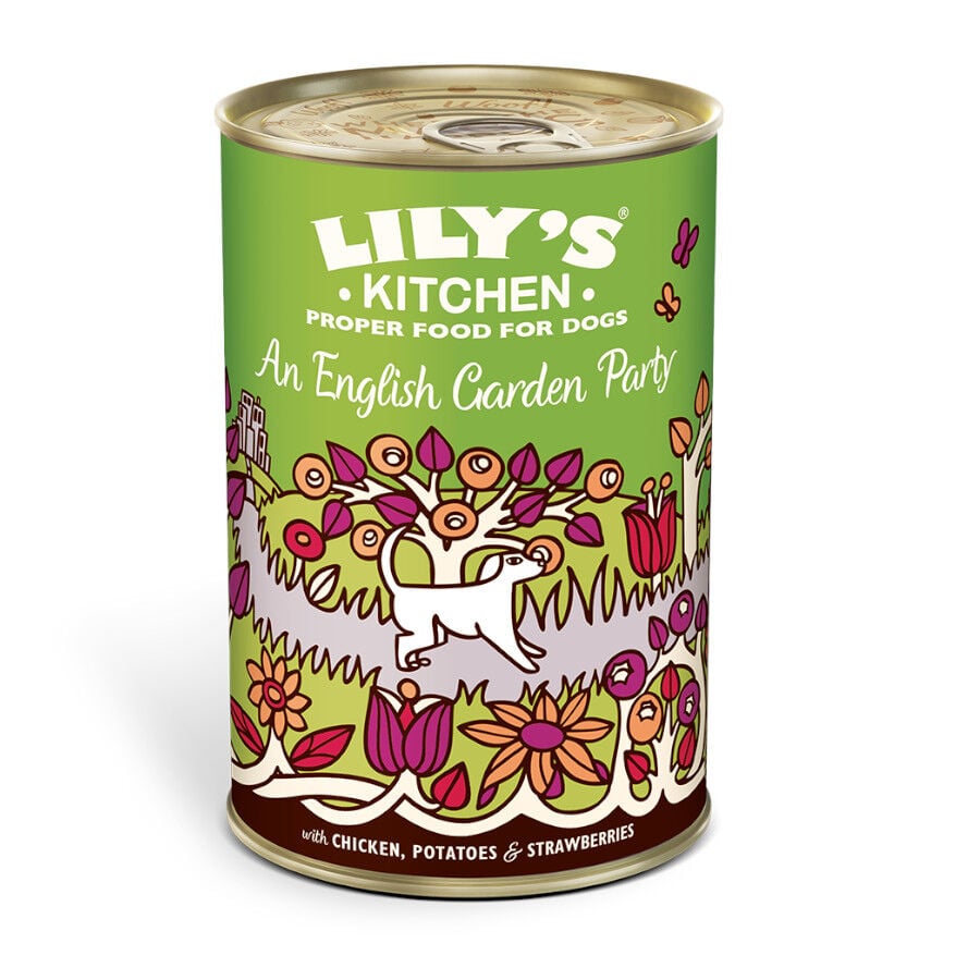 Lily's Kitchen pollo y fresas lata para perros