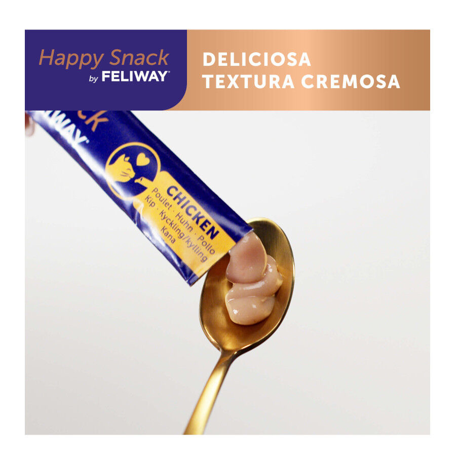 6 sobres x 10 g Feliway Sobres Happy Snack Relajante Pollo para gatos, , large indicador imagen numero 4