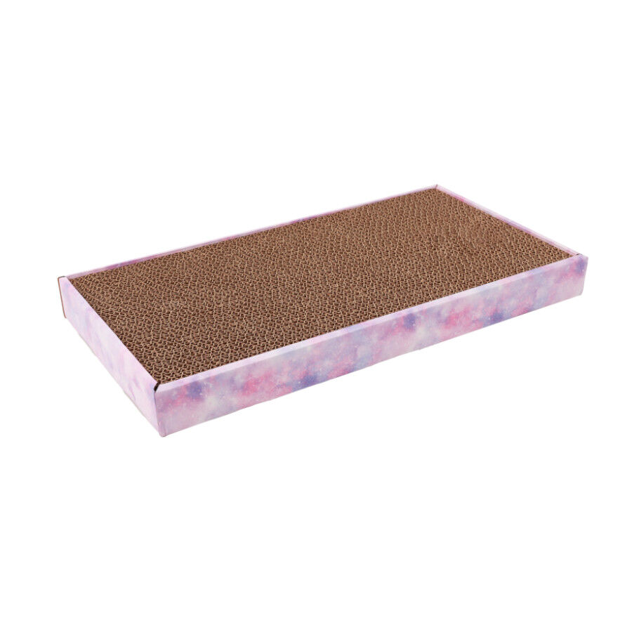 Leeby Fitz tabla rascador de cart&oacute;n rosa para gatos, , large Imagen numero 3