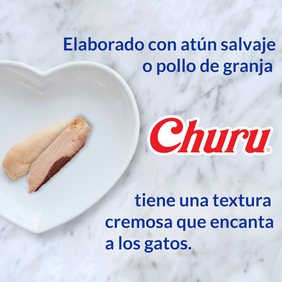 60 sobres x 14 g Churu Variedades de Pollo Snack L&iacute;quido para gatos, , large indicador imagen numero 6