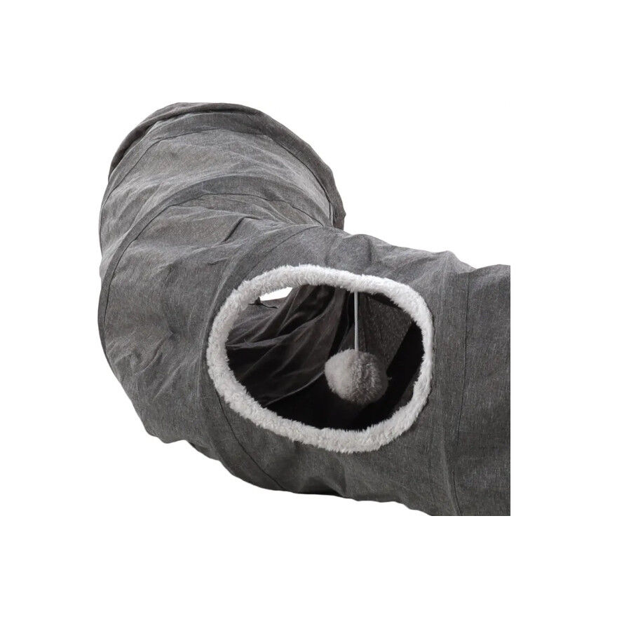 Flamingo Gotar T&uacute;nel con Coj&iacute;n Gris para gatos, , large indicador imagen numero 3