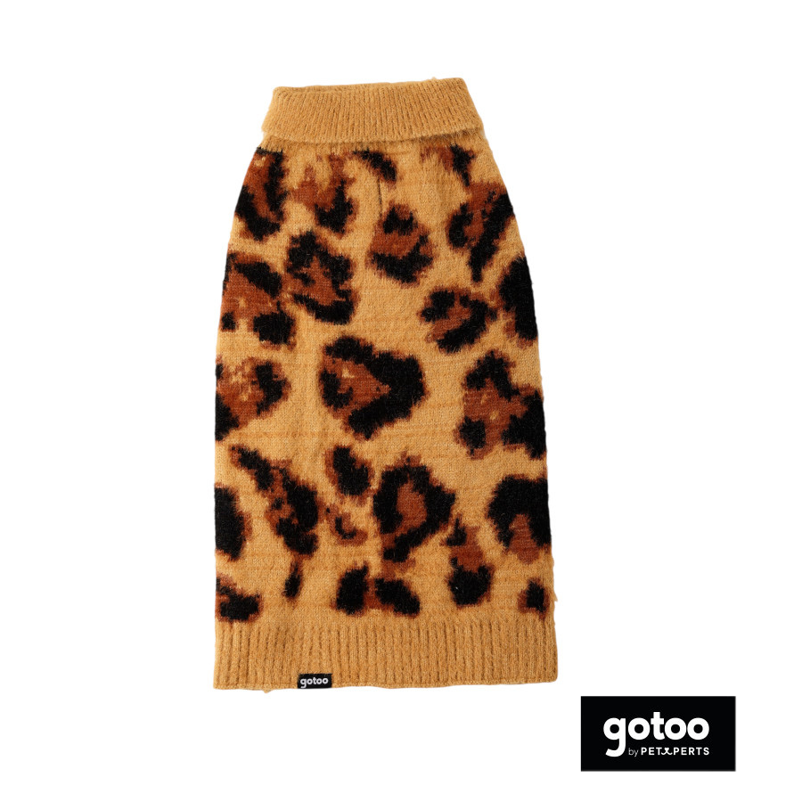 Gotoo Jersey Punto Estampado Leopardo para perros, , large indicador imagen numero 2