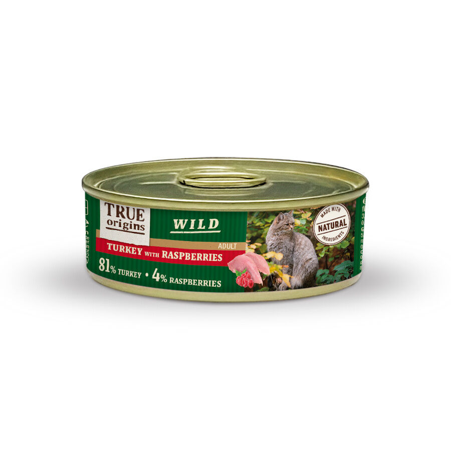 85 g True Origins Wild Adult Pavo y Frambuesas lata para gatos, , large Imagen numero 1