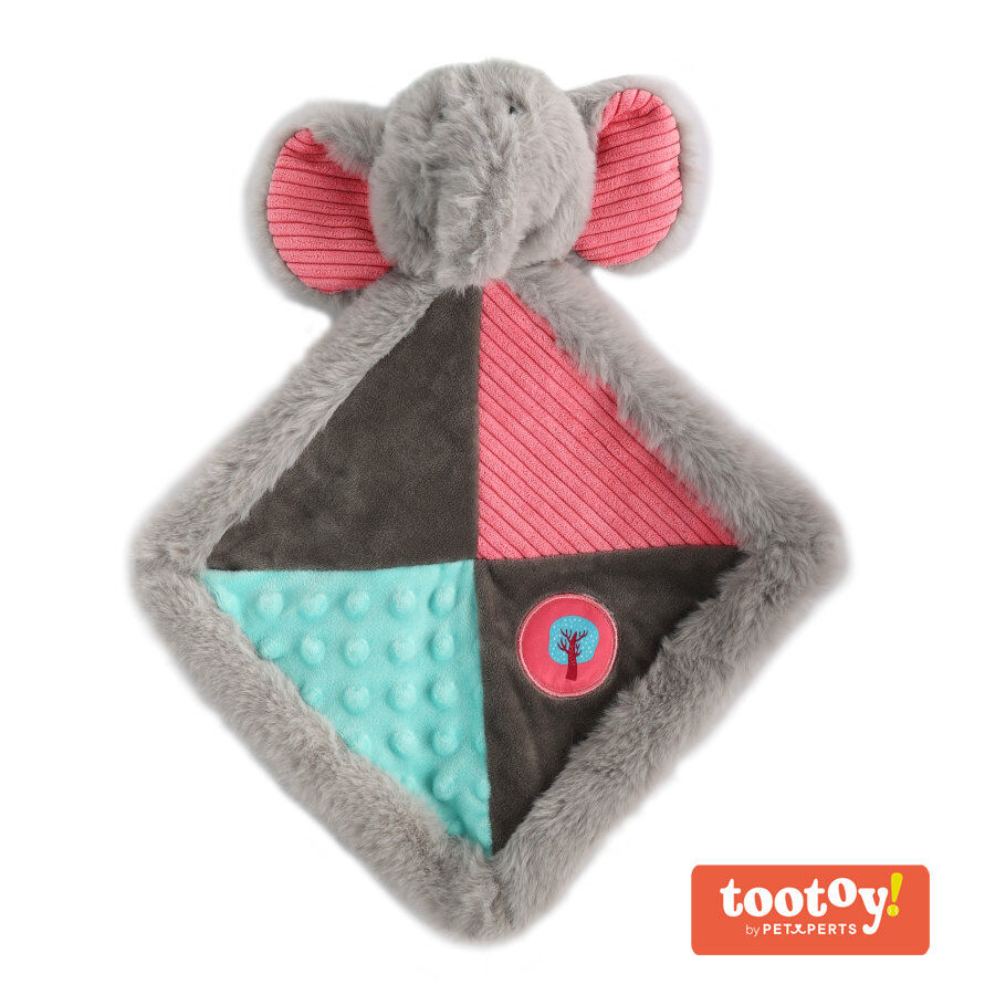 Tootoy! Puppy Elephant Comforter Doudou peluche para perros, , large Imagen numero 1