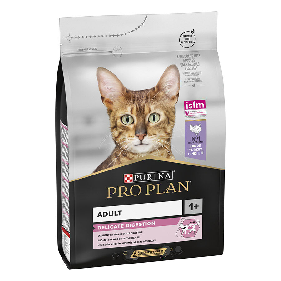 3 kg Pro Plan Adult Delicate Digestion Adult pavo pienso para gatos, , large indicador imagen numero 1
