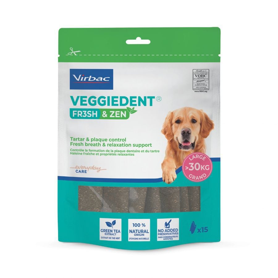 15 barritas Virbac L&aacute;minas Veggiedent Zen L para perros, , large Imagen numero 2