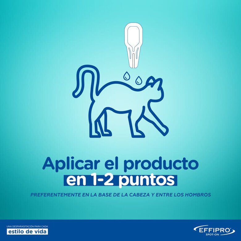 Virbac Effipro pipetas antiparasitarias gatos, , large indicador imagen numero 5