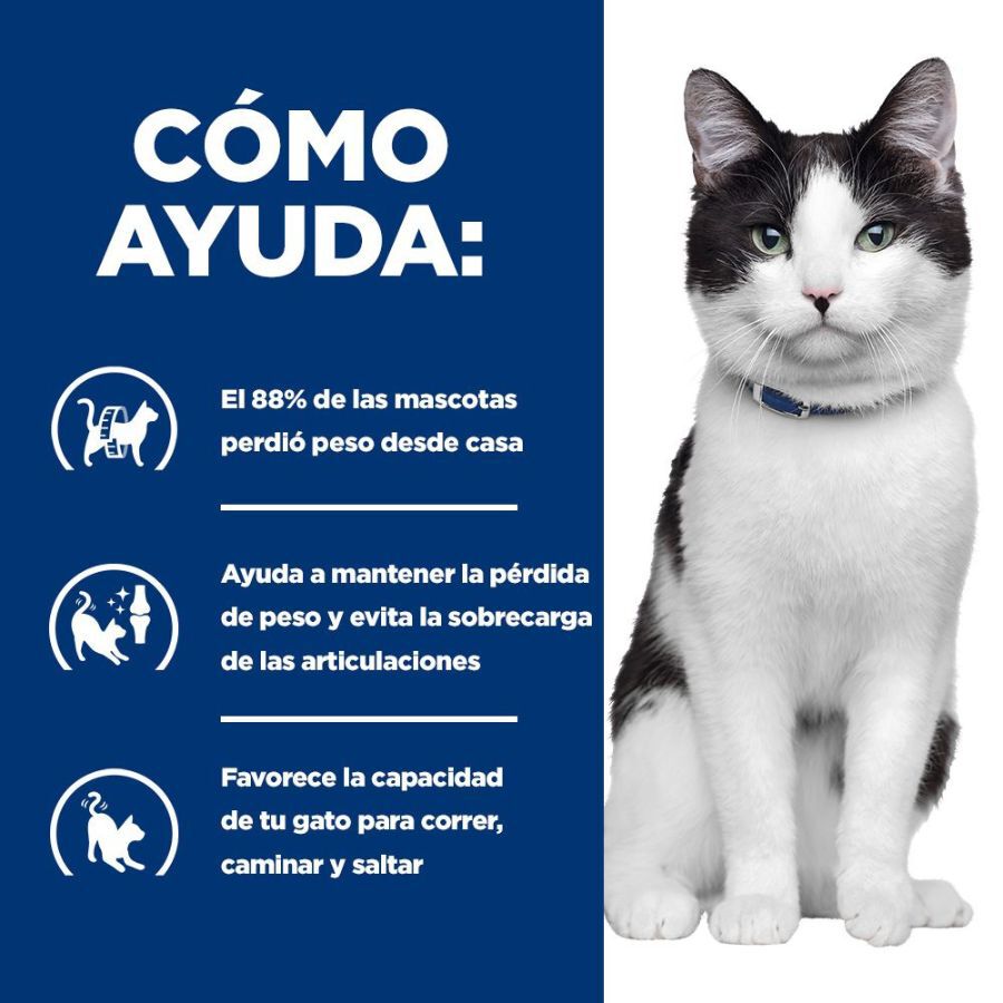 8 kg Hill's Prescription Diet Metabolic + Mobility Pollo Pienso para gatos, , large indicador imagen numero 4