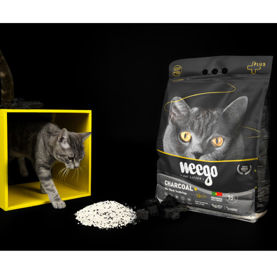 Weego Active Charcoal Plus Arena aglomerante para gatos, , large Imagen numero 5