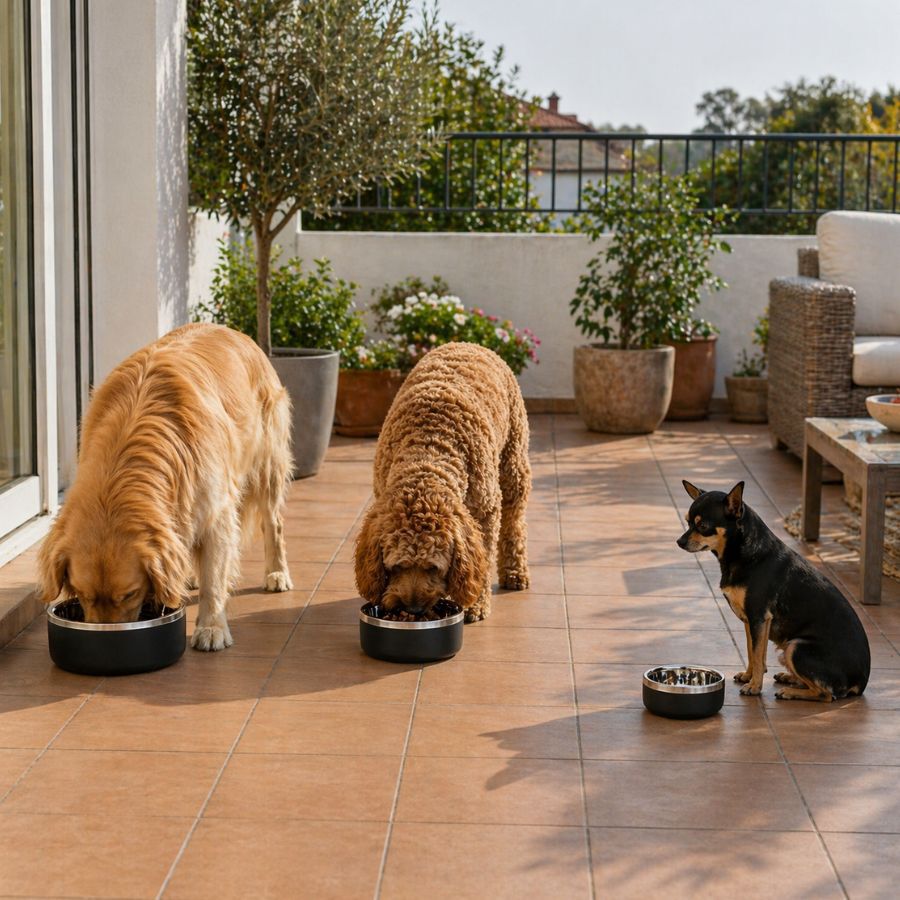 Leeby Comedero Acero Inoxidable para perros y gatos, , large indicador imagen numero 1