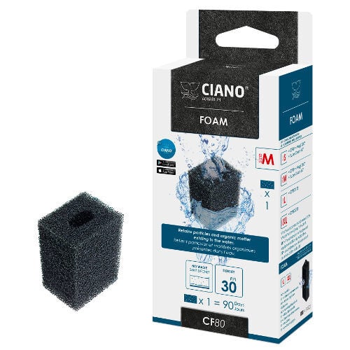 Ciano M CF80 recambio filtro acuario cartucho foam Imagen numero 1