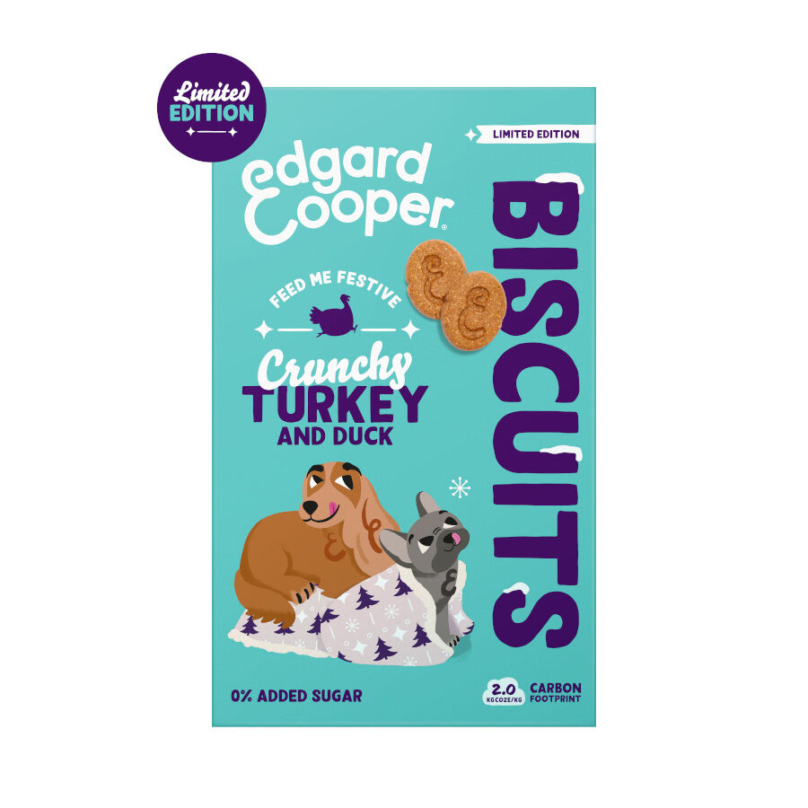 400 g Edgard & Cooper Galletas Festive de Pavo y Pato snack para perros, , large Imagen numero 1