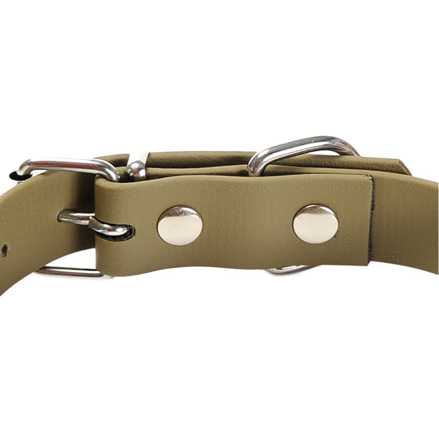 Gotoo Collar Biothane verde oliva para perros, , large indicador imagen numero 6
