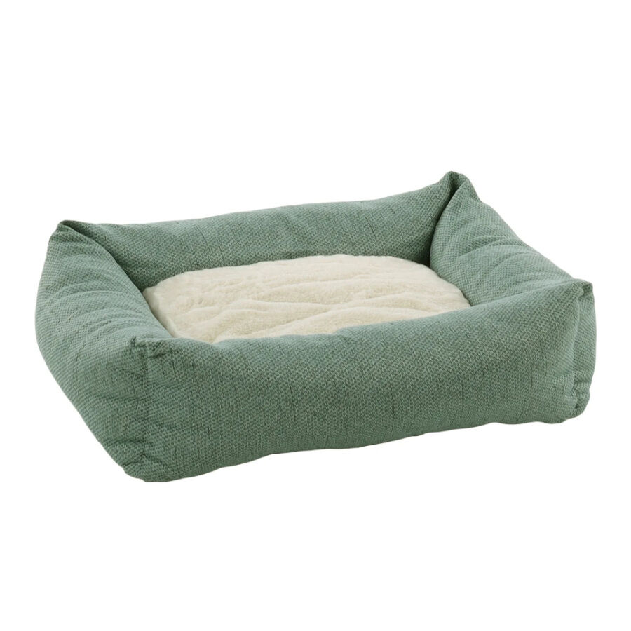 Flamingo Yara Rect&aacute;ngulo Verde con Cremallera Cama para perros, , large Imagen numero 1