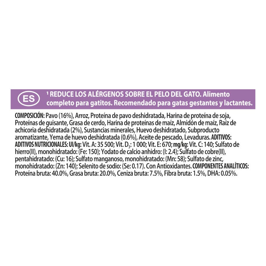 1.4 kg Purina Pro Plan LiveClear Kitten <1 a&ntilde;o Pavo pienso para gatos&nbsp;, , large indicador imagen numero 2