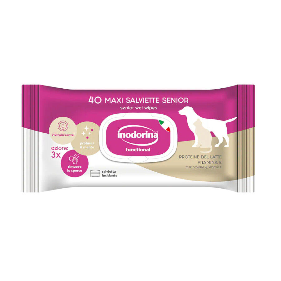 Inodorina Toallitas Sensitive Proteina de Leche para perros y gatos, , large Imagen numero 1