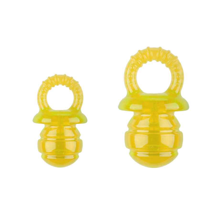 Tootoy! Chew Puppyfier Amarillo mordedor blando con sonido para perros, , large indicador imagen numero 3