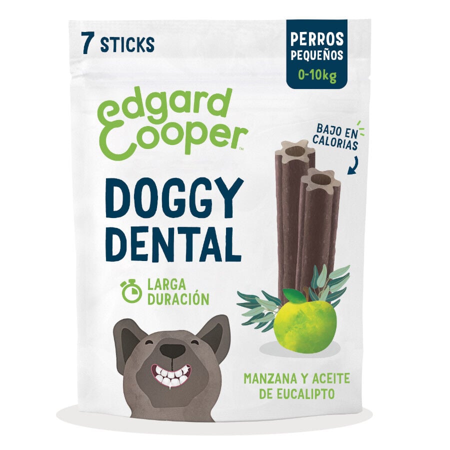 Edgard & Cooper Small Snacks Dentales Manzana y Eucalipto para perros