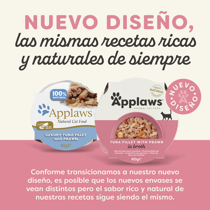 60 g Applaws At&uacute;n y Gambas tarrina para gatos, , large indicador imagen numero 2