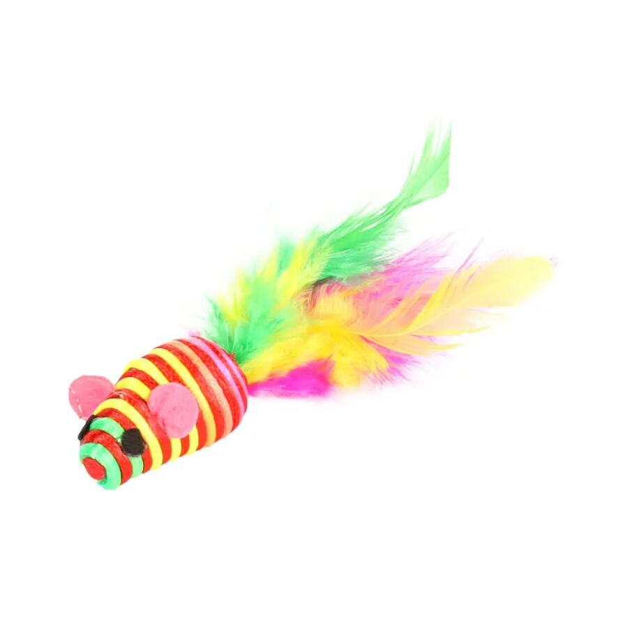 Flamingo Babby Rat&oacute;n con Plumas para gatos, , large indicador imagen numero 1