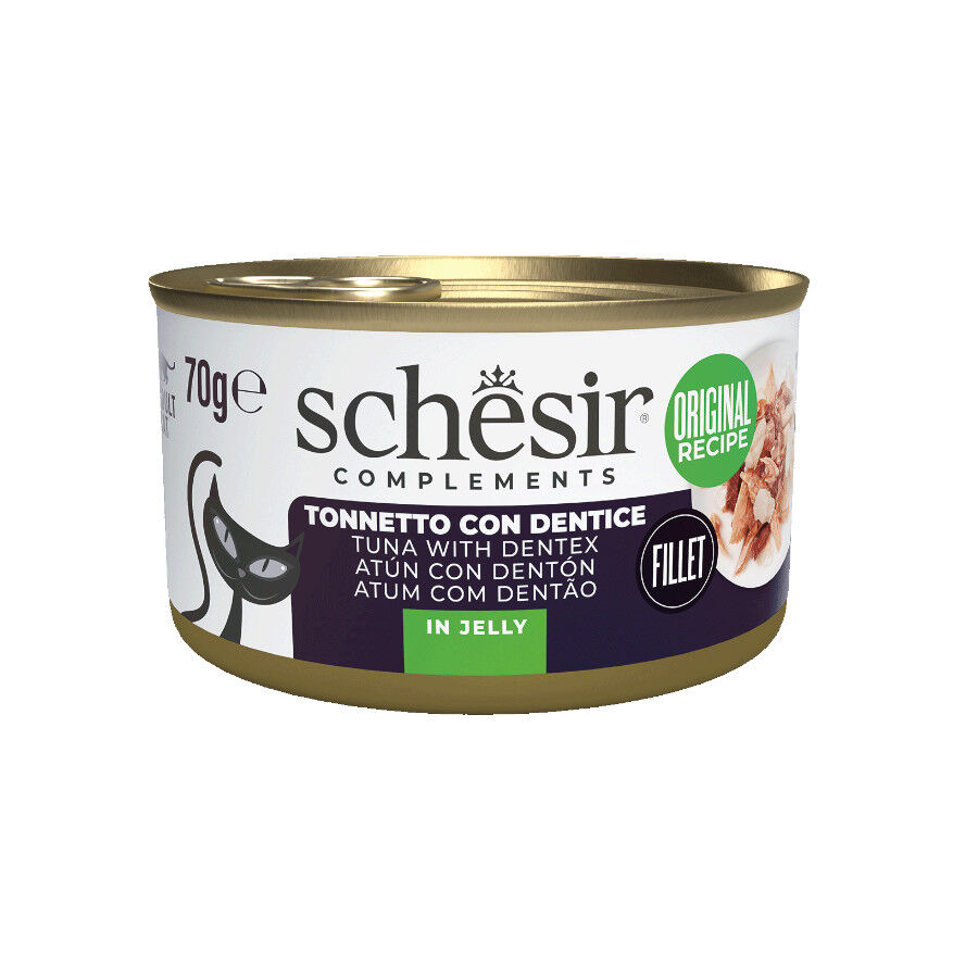Schesir At&uacute;n con Denton en Gelatina lata para gatos