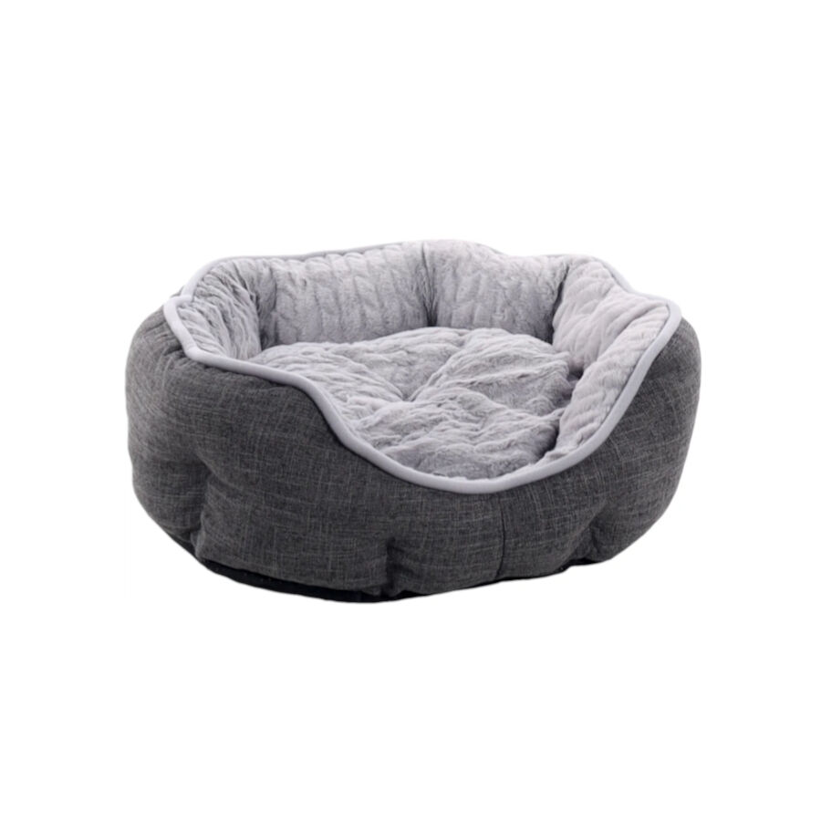 Flamingo Zupo Oct&oacute;gono Gris Oscuro cama para perros y gatos, , large indicador imagen numero 1