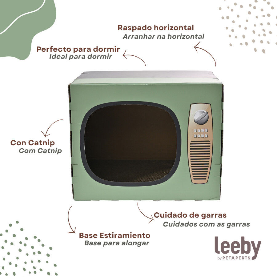 Leeby Tommy TV cama nido rascador de cart&oacute;n para gatos, , large indicador imagen numero 4
