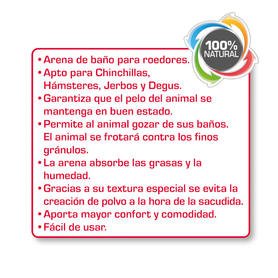Beaphar Care+ Arena de Ba&ntilde;o para chinchillas, , large indicador imagen numero 3
