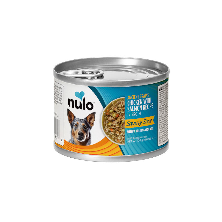 Nulo Estofado de Pollo y Salm&oacute;n en Caldo Lata para perros