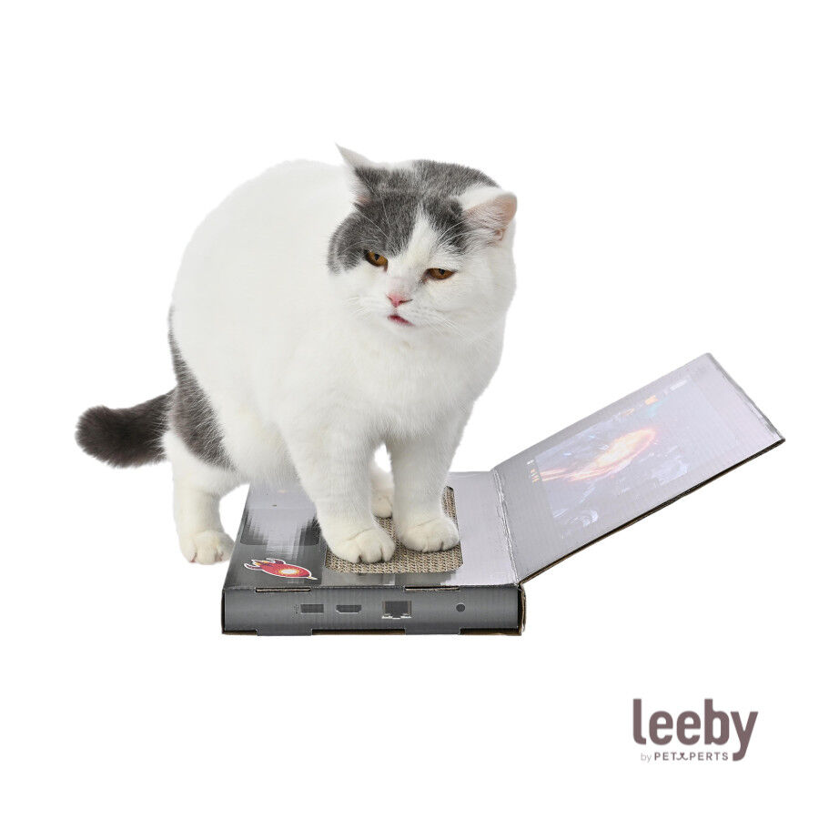 Leeby Lily rascador de cart&oacute;n en forma de ordenador para gatos