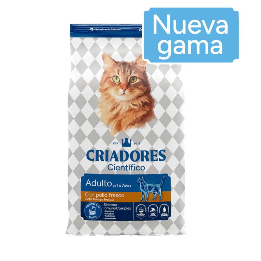 Criadores Cient&iacute;fico Adulto Pollo pienso para gatos