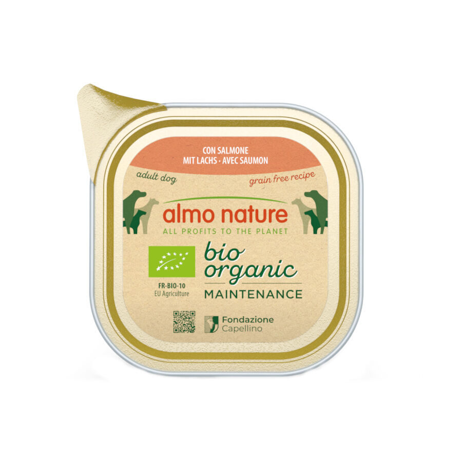 Almo Nature Bio Organic Maintenance Grain Free  Salm&oacute;n tarrina para perros