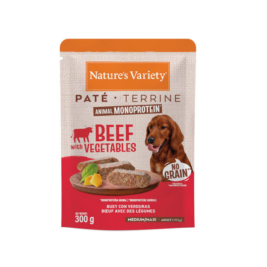 300 g Nature's Variety Medium/Maxi Adult buey sobre para perros, , large indicador imagen numero 1