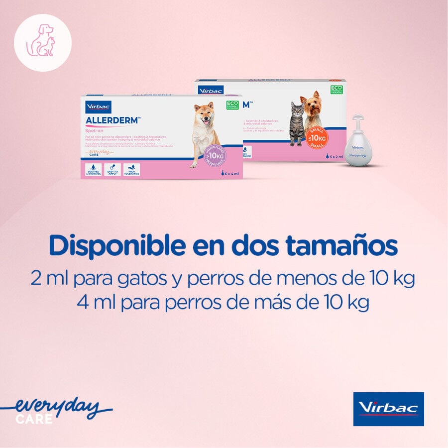 Virbac Allerderm spot on Pipetas dermatol&oacute;gicas para el cuidado de la piel Perros y Gatos., , large Imagen numero 7
