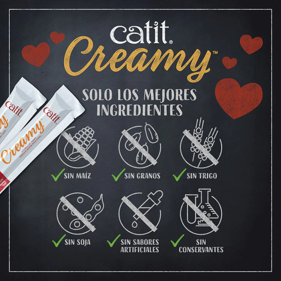 4 sobres x 10 g Catit Creamy Snack L&iacute;quido de Pollo, Cordero para gatos, , large indicador imagen numero 5