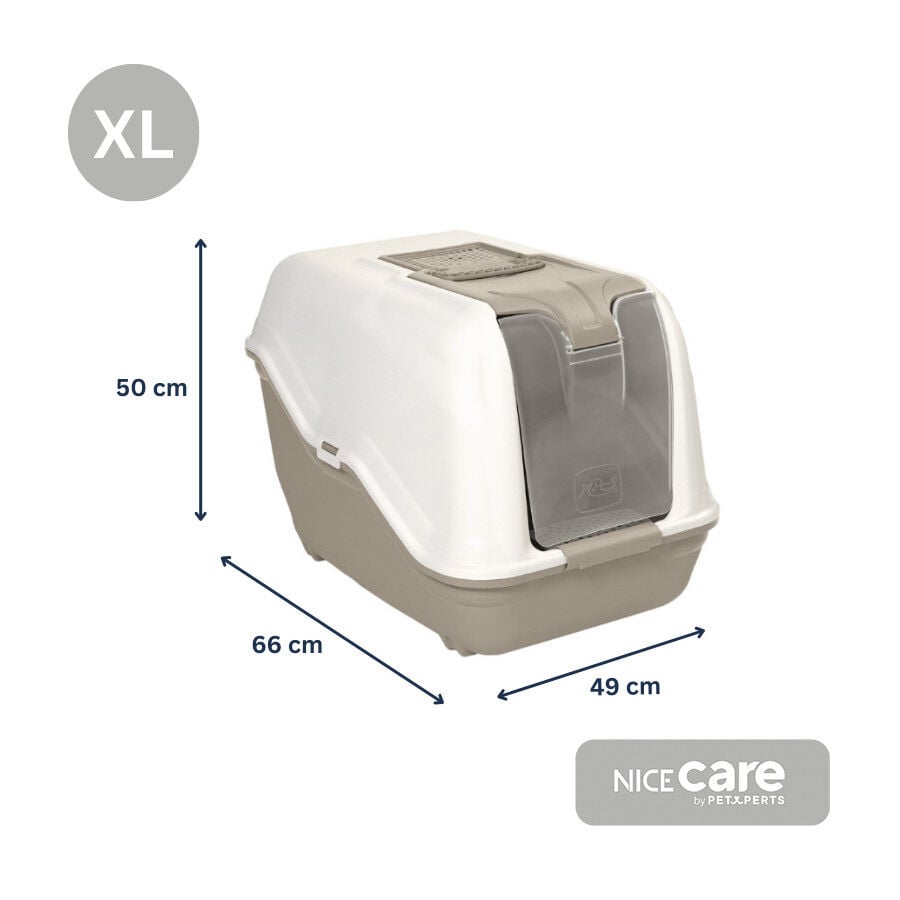 Nice Care Arenero Cerrado Netta Close Beige para gatos, , large Imagen numero 4