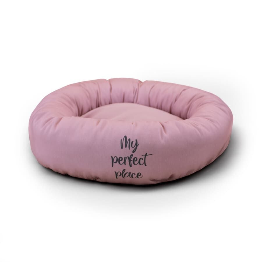 Leeby Cama Donut Antideslizante Rosa para gatos, , large indicador imagen numero 1