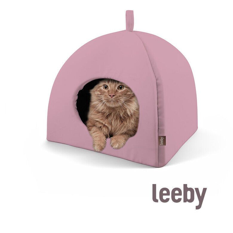 Leeby Igl&uacute; Antideslizante Rosa para gatos