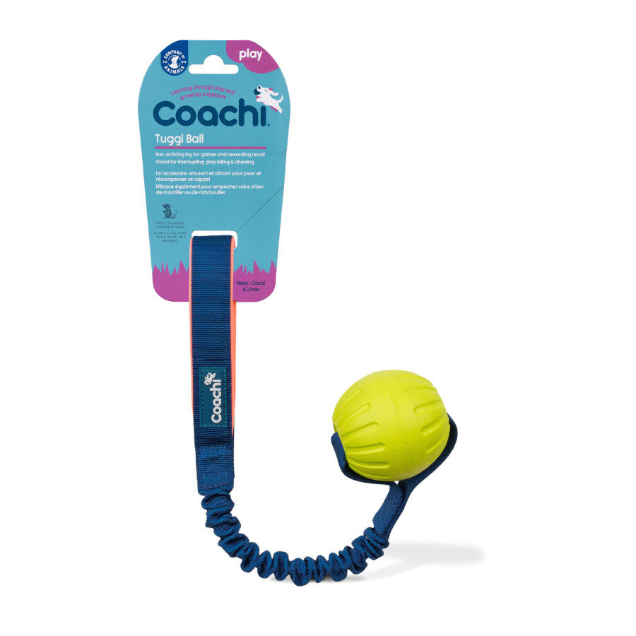 Coachi Tuggi Ball pelota mordedor con cuerda para perros, , large indicador imagen numero 2