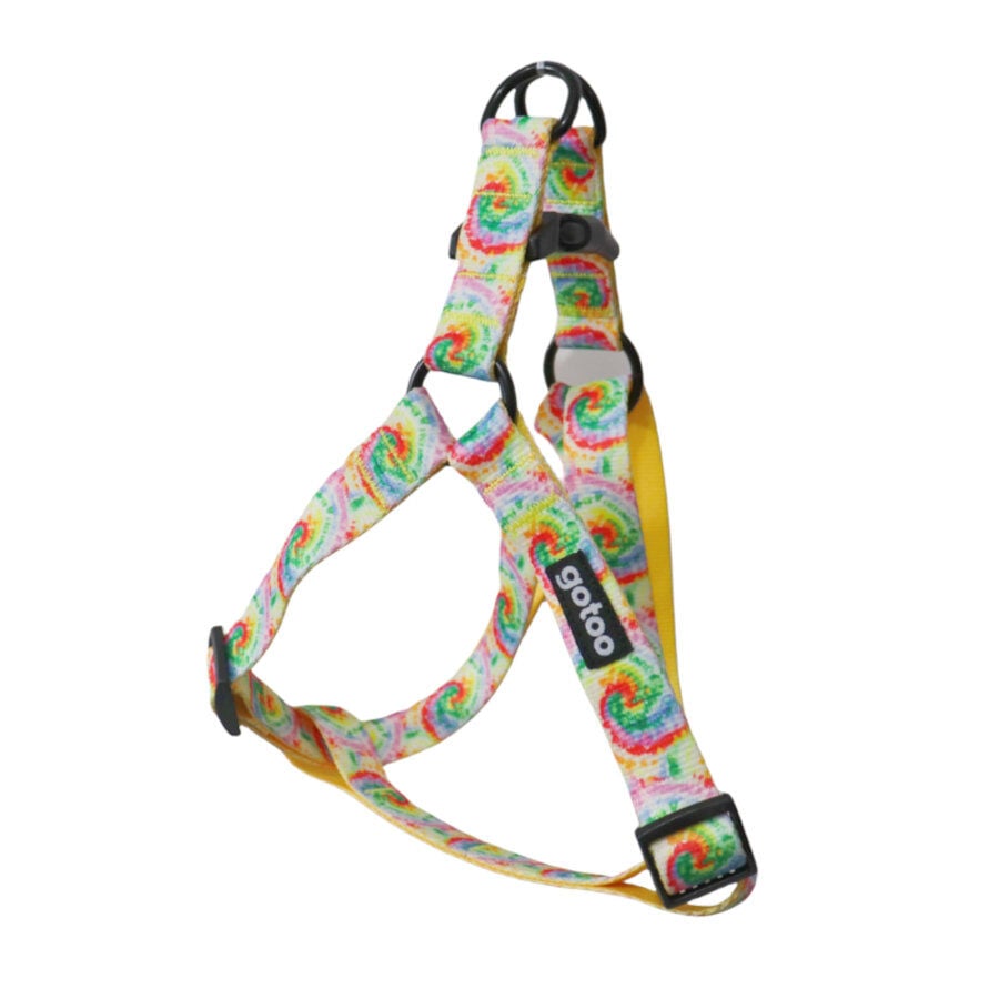 Gotoo Arn&eacute;s estampado tie die amarillo para perro, , large Imagen numero 1