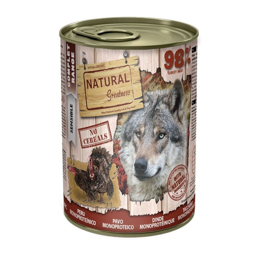 170 g Natural Greatness Monoproteico Pavo Lata para perros, , large Imagen numero 1