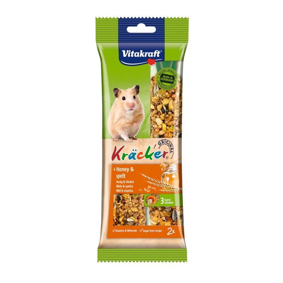 Vitakraft Kr&auml;cker Barritas Miel y S&eacute;samo para h&aacute;msteres
