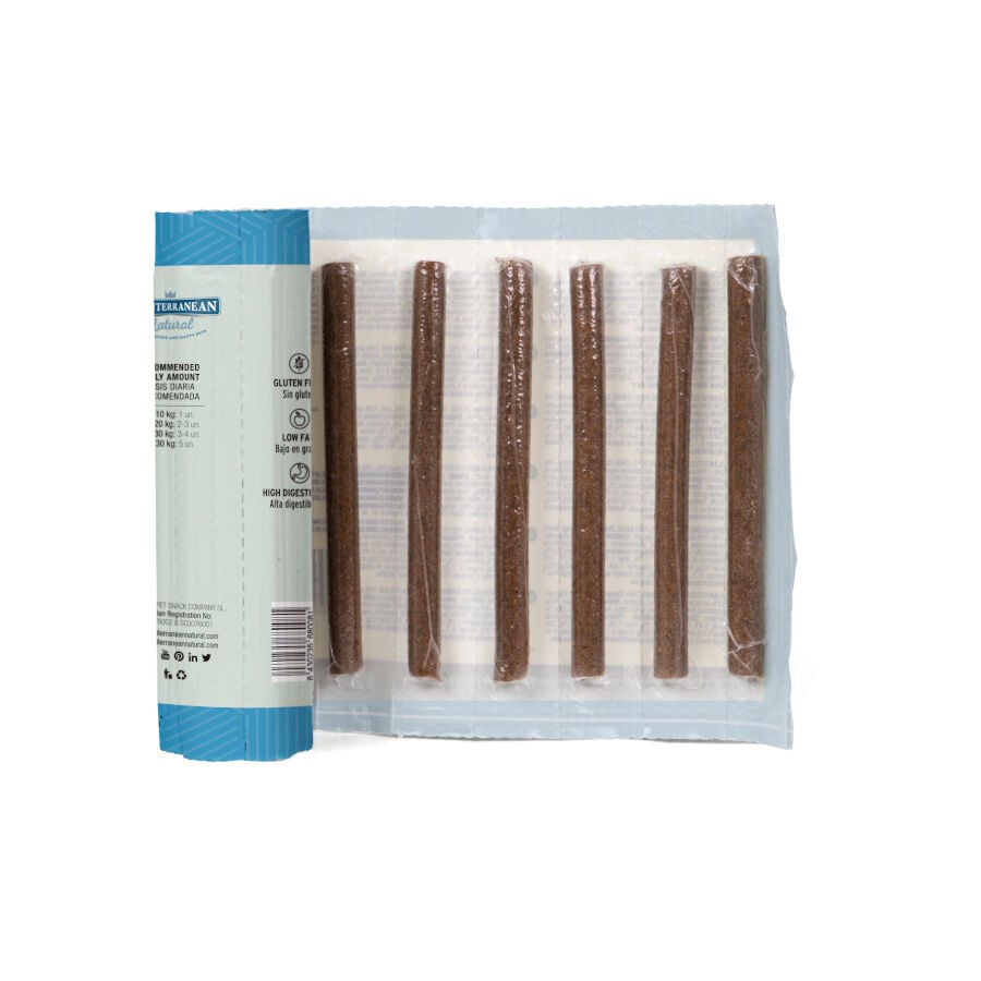 16 barritas Mediterranean Natural Serrano Barritas de Salm&oacute;n y At&uacute;n para perros, , large Imagen numero 2