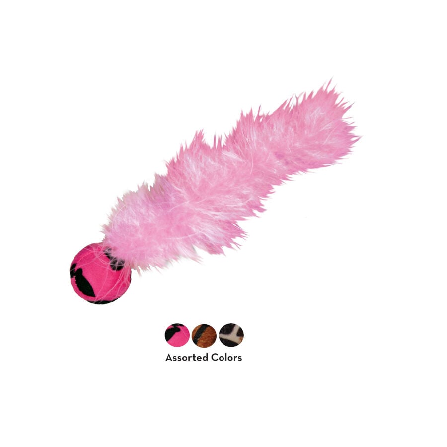 Kong Active Wild Tails Pelota con Plumas para gatos, , large Imagen numero 3