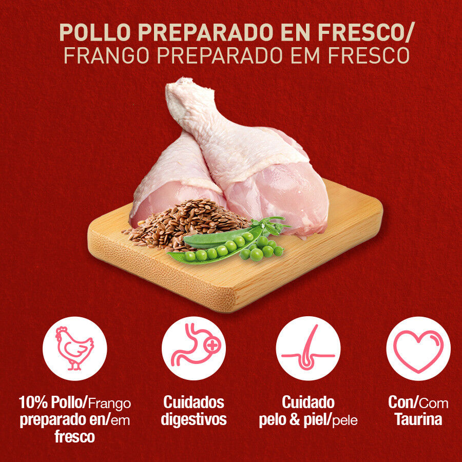 2.5 kg Catxtreme Adult Skin & Coat Sterilised Pollo pienso para gatos, , large indicador imagen numero 2
