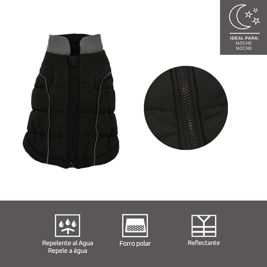 Outech Abrigo Reflectante Negro para perros, , large Imagen numero 2